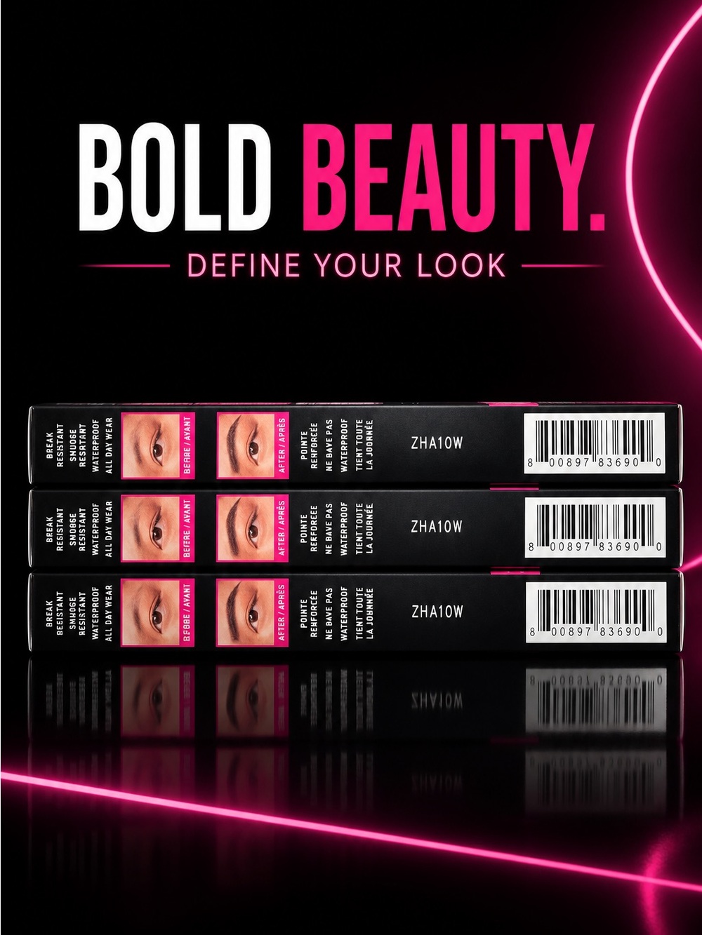 (3-PACK) NYX Bold Beauty MICRO BROW PENCIL   - GREY! OVER $40 retail for $28!